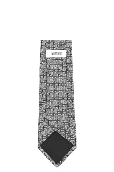 hodvábny kravata Moschino 	sivá	